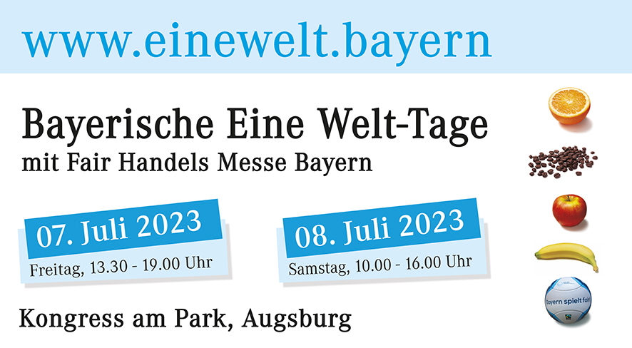 Banner Bayerische Eine Welt-Tage 2023