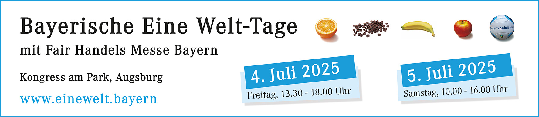 Banner Bayerische Eine Welt-Tage 2025